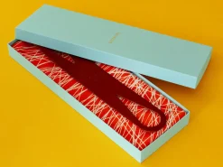 ORYOKI Baumwolltasche Furoshiki Tsuru, orange, 100 cm