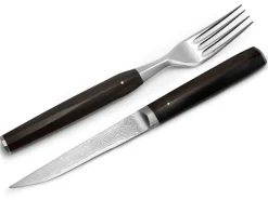 ORYOKI Besteck-Set WAKISASHI, Damastmesser mit Gabel