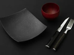 ORYOKI Besteck-Set WAKISASHI, Damastmesser mit Gabel