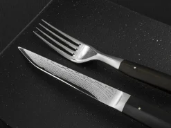 ORYOKI Besteck-Set WAKISASHI, Damastmesser mit Gabel