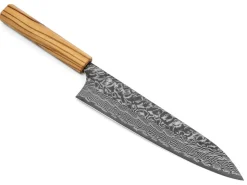 ORYOKI Damastmesser Gyuto 210 SG2, 63 Lagen, Olive