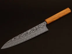 ORYOKI Damastmesser Gyuto 210 SG2, 63 Lagen, Olive