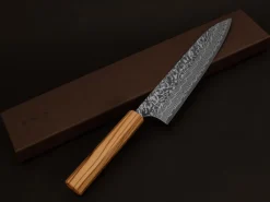 ORYOKI Damastmesser Gyuto 210 SG2, 63 Lagen, Olive