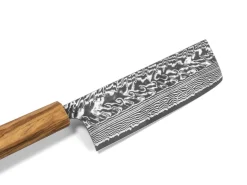 ORYOKI Damastmesser Nakiri 165 SG2, 63 Lagen, Olive