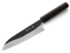 ORYOKI Damastmesser Santoku 165 Kuroshiage Nami, 12 Lagen
