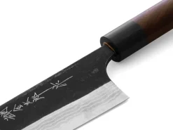 ORYOKI Damastmesser Santoku 165 Kuroshiage Nami, 12 Lagen