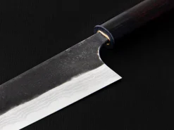 ORYOKI Damastmesser Santoku 165 Kuroshiage Nami, 12 Lagen