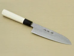 ORYOKI Damastmesser Santoku 180, Silver Steel