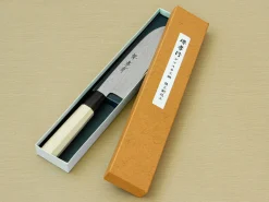 ORYOKI Damastmesser Santoku 180, Silver Steel