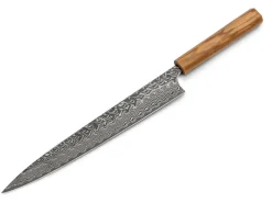 ORYOKI Damastmesser Sujihiki 270 SG2, 63 Lagen, Olive