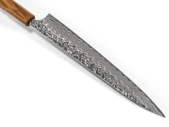 ORYOKI Damastmesser Sujihiki 270 SG2, 63 Lagen, Olive