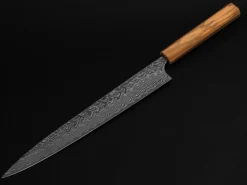 ORYOKI Damastmesser Sujihiki 270 SG2, 63 Lagen, Olive