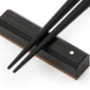 ORYOKI Essstäbchen Ablage Sutoreto ebony, Ebenholz