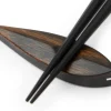 ORYOKI Essstäbchen Ablage Tsuyoi te ebony, Ebenholz