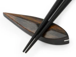 ORYOKI Essstäbchen Ablage Tsuyoi te ebony, Ebenholz