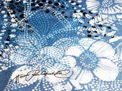 ORYOKI Furoshiki Kukka, blau, 90 x 90 cm