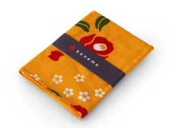 ORYOKI Furoshiki Tsubaki, orange, 90 cm