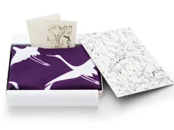 ORYOKI Geschenkset Chiyogami mit Furoshiki Kuren L, lila
