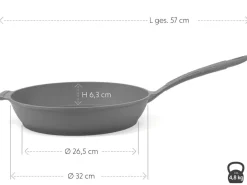 ORYOKI Gusseisenpfanne Solitto, 30cm