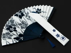 ORYOKI Handfächer Aihitoe Shiro, weiß