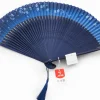 ORYOKI Handfächer Ai Kagetsu, Indigo-Blau