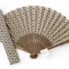 ORYOKI Handfächer Asanoha, Beige