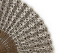 ORYOKI Handfächer Asanoha, Beige