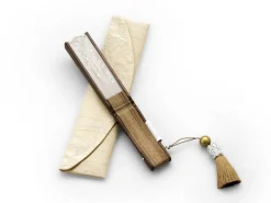 ORYOKI Handfächer Eien, beige