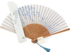 ORYOKI Handfächer Kiyomi, blau