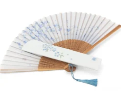 ORYOKI Handfächer Kiyomi, blau