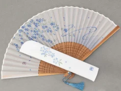 ORYOKI Handfächer Kiyomi, blau