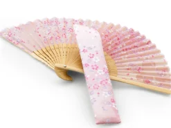 ORYOKI Handfächer Sakura Fubuki, Kirschblüte rosé