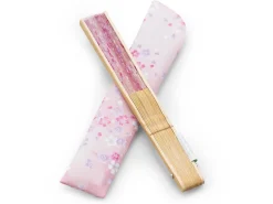 ORYOKI Handfächer Sakura Fubuki, Kirschblüte rosé
