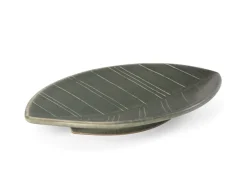 ORYOKI HAZARA Leaf Banryoku, Keramik-Schale, grün