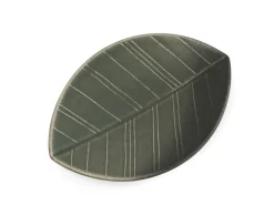 ORYOKI HAZARA Leaf Banryoku, Keramik-Schale, grün