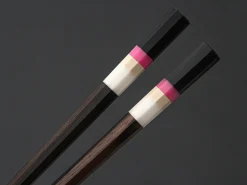 ORYOKI Japanische Essstäbchen Midnight Paris, Ebenholz, mit Ablage