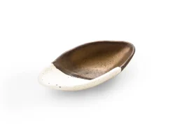 ORYOKI Japanisches Soßenschälchen Sou, weiß-gold