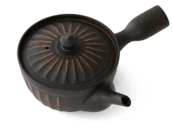 ORYOKI Japanisches Teeservice Kiku Kokudei, 3-teilig, Banko Yaki
