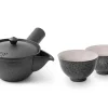 ORYOKI Japanisches Teeservice Siboridashi Kokurei, 3-teilig, Banko Yaki
