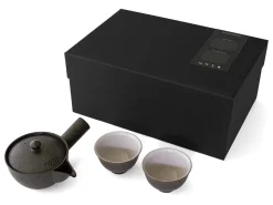 ORYOKI Japanisches Teeservice Siboridashi Kokurei, 3-teilig, Banko Yaki