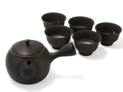 ORYOKI Japanisches Teeservice, 6-teilig, Kyusu Tokoname Sendan Sen Kaku