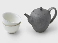 ORYOKI Japanische Teekanne Donguri-pot Nanban, Banko Yaki, 400 ml
