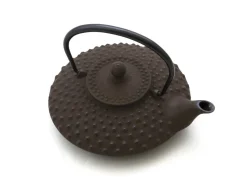 ORYOKI Japanische Teekanne Gusseisen Hira Arare, 0,5 l, Braun