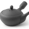 ORYOKI Japanische Teekanne Teppachu Kurokusube, Banko Yaki, 260ml