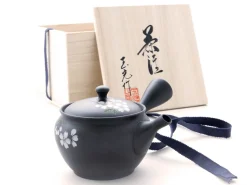 ORYOKI Japanische Teekanne Tokoname Sakuramit Geschenkbox