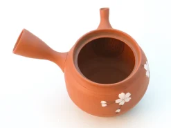 ORYOKI Japanische Teekanne Tokoname Sakura Momo mit Geschenkbox