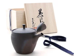 ORYOKI Japanische Teekanne Tokoname Sendan Kaku mit Geschenkbox