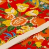 ORYOKI Japanpapier Chiyogami, Blumenstrauß auf Rot