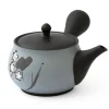 ORYOKI Kyusu Fukuro Ume, japanische Teekanne