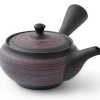 ORYOKI Kyusu Kurohira Murasakikusime, japanische Teekanne